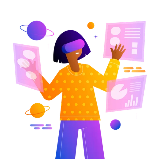 Ilustración de desarrollo web y interfaces de usuario